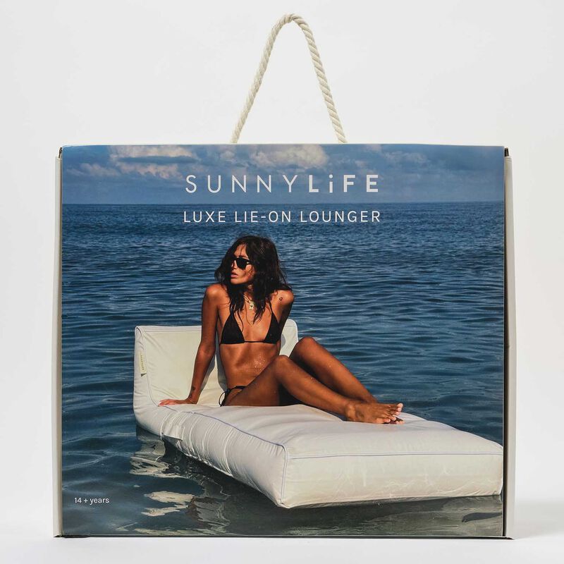 SUNNYLiFE Luxe Lie-On Lounger Casa Blanca image number 3